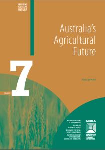 ACOLA report on Australia's Agricultural Future