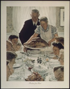 "Freedom from Want", painting by Norman Rockwell
