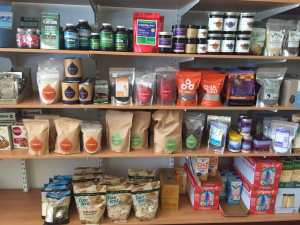 Superfoods display in South Australian natural foods shop, 2015. Photo by Jessica Loyer
