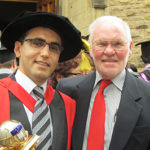 Ron Seidel with Dr Omid Kavehei, a former international PhD student