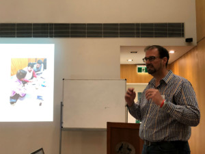 Dr. Adam Loch presenting at the workshop 