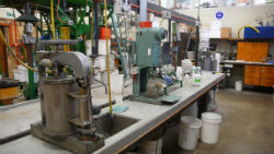 Flotation area in the Minerals Processing Laboratory at the University of Queensland