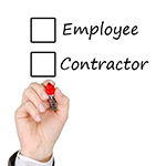 Employee and Contractor Check Boxes